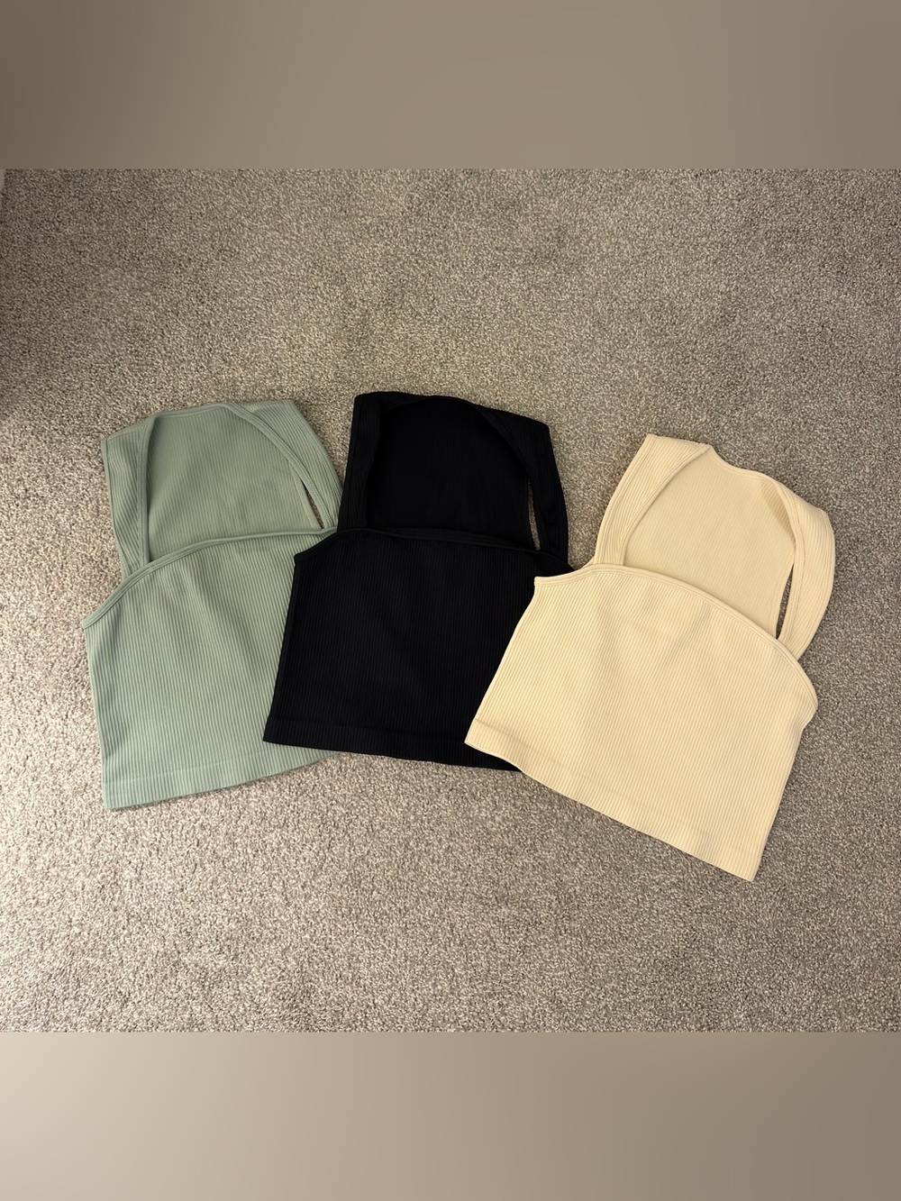 Sleeveless square neck tops